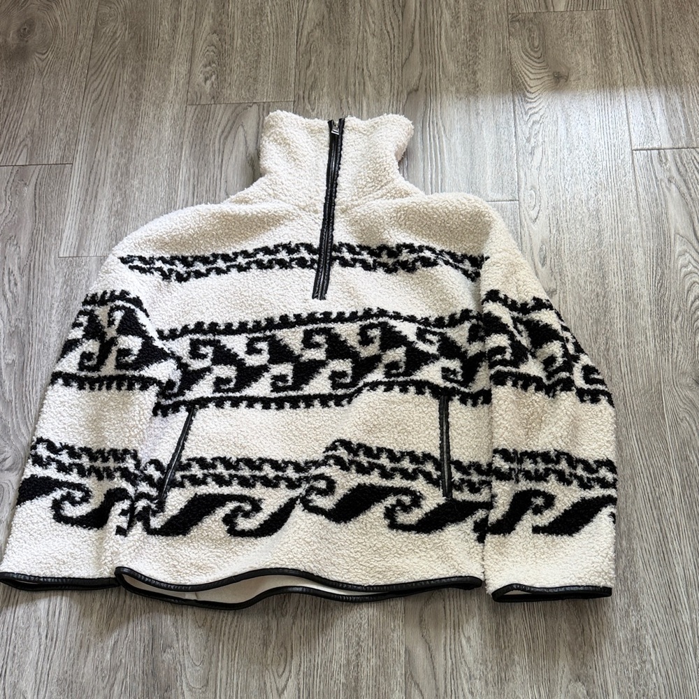 Isabel Marant Black and White Cowl Sweater